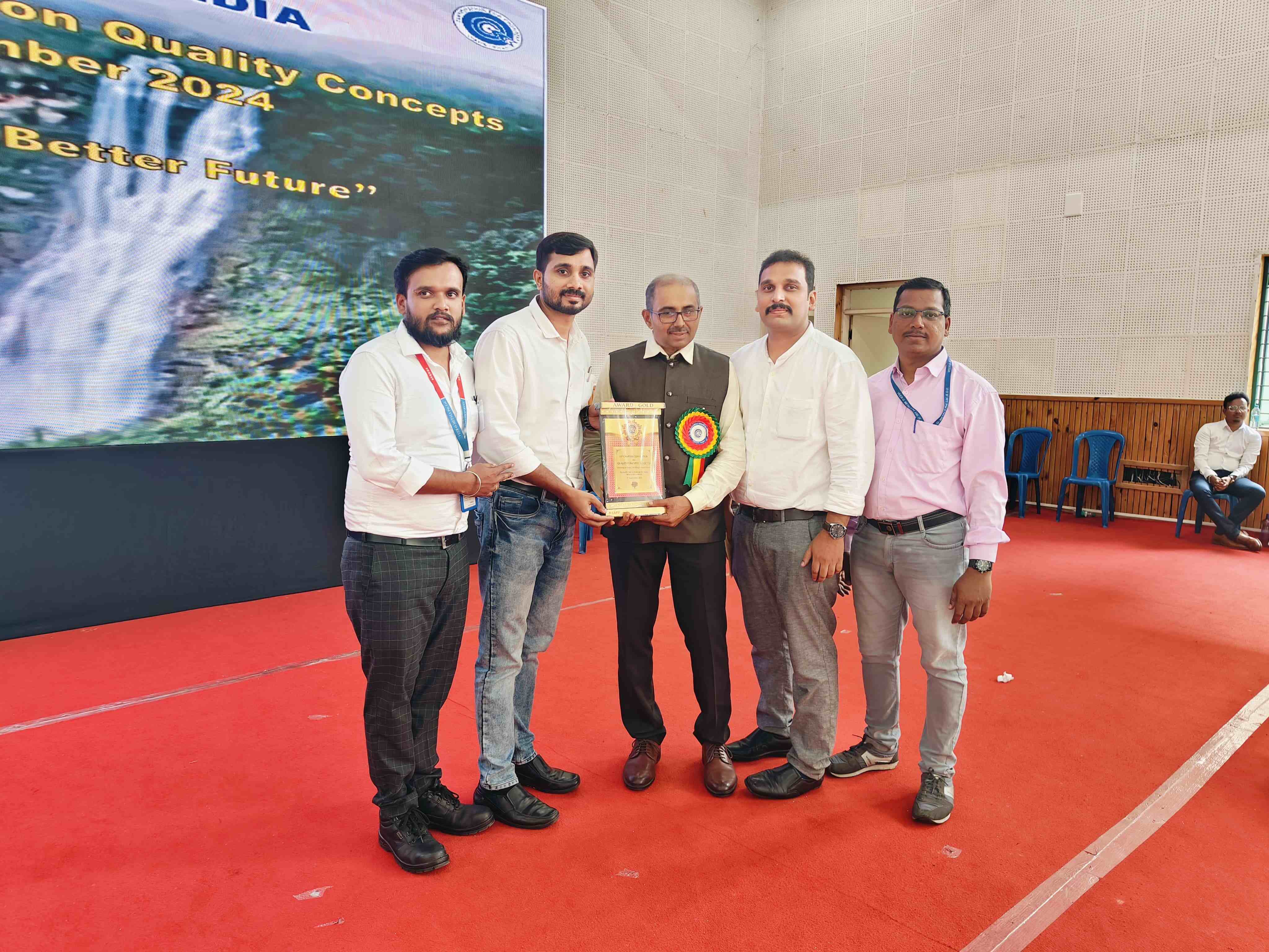 CCQC Gold Award Received for Kaizen Presentation